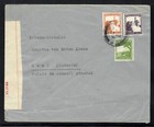 Palestine 1947 Mandate Censored Cover Walk  Sde Jaakow Via Haifa To Switzerland