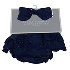 Midnight Moon Bamboo Baby Bloomer Headband Set 100  Bamboo