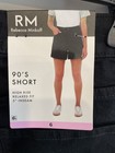 New Women s 90 s Style Black High Rise Shorts  size 6  New W Tags Throwback