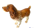 Cute Vintage English Springer Spaniel Dog Figure - Ceramic pottery -  5  Statue