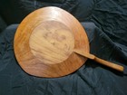 1950s Danish Mid Century Teak Hors D oeuvres Serving Tray  Made In Denmark 