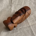 Vintage Wood Carved Tiki Hawaii Souvenir 15 5cm Hawaiian Decor