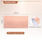 Double-sided Conductive Copper Foil Sheets 125 X 75 X 0 05mm For Crafts 30 Pcs