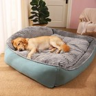 Xl Jumbo Orthopedic Pets Dog Bed Dogs Calming Nest Sofa Cushion Warm