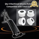 4 Pack Total Gym Wheels Rollers For 1000 1100 1400 1500 Model Gym Repair