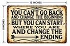 Vintage Look Retro Tin Sign Fun Plaque Inspirational Wall Art Positive Quote