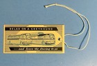 1959 Vintage Greyhound Bus Luggage   Baggage Id Tag   Cord Relax On A Greyhound