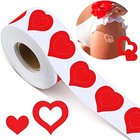 Roll Of 500 Pieces Tanning Stickers For Body Sunbathing Tanning Heart Pattern