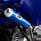 Hmf Full Exhaust For Yamaha Raptor 110  24  Brushed W spark Arrester