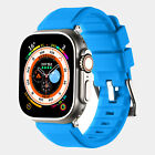 Replacement Silicone Sports Wrist Band Strap For Apple Watch Series 10 9 8 7 se