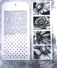 Bold Botanicals Tim Holtz Clear Stamp   Doodle Polkadot Stencil Set Thmm181 New 