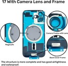 For Iphone 17 Air 17 Pro 17 Pro Max Lot Back Glass Replacement With Metal Magnet