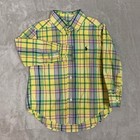 Polo Ralph Lauren Shirt Boys 3 3t Multicolor Plaid Long Sleeve Button Down