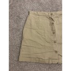 Country Club Aw Golf Skort Women 14 Tan Excellent Button Front Cotton Blend Vtg