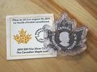2015 Canada 1 Oz Silver  20 Proof Maple Leaf Shaped Coin W  Coa - Free Shipping