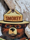 Vintage Smokey Bear Porcelain Sign Old Forest Service National Park Diecut 12 