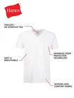 Hanes Men s Undershirt Pack  V-neck  Moisture-wicking Cotton With Odor Control 