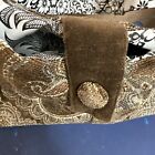 Offhand Designs Luxury Knitting Needle Yarn Project Bag Velvet Tapestry Tote