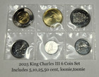 2025 Charles Iii Canada 5 10 25 50 Cents   1 2 Dollar First Strike Coin Set Of 6