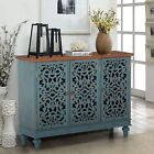 Storage Cabinet With Doors Buffet Sideboard Vintage Antique Retro Accent Cabinet