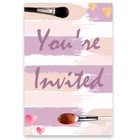 Art And Craft Birthday Party Invitations Painting Fill-in Blank 20 Set