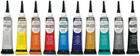 Professional Grade Vitrea Glass Paint Outliners Set - 10 Assorted Colors