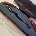 Sheaffer Intrigue Rollerball Pen White Dot Satin Nickel Palladium Original Case