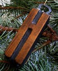 Unique Letterpress Wood Type Ornament -  upper Case H 