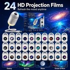 5d Holographic Galaxy Ocean Star Projector 360   Night Light 24 Films Ceiling