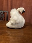 Hansa White Swan Plush Stuffed Animal 10in Vintage 1999 Age 3 