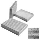 100 Silver Foil Cotton Filled Boxes Jewelry Gift Box 7-1 8  X 5-1 8  X 1-1 8 