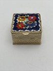 Vintage  Micro Mosaic Pill Box Square In Good Pre Owned Condition