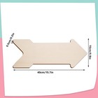 4 Pcs Wooden Arrow Signs  Unfinished Arrow Shape Cutouts Blank Arrow Hanging    