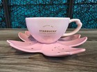 Starbucks 2019 China Cherry Blossom Sakura Pink Flower Saucer   Mug Cup Set Rare
