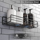 5 Pack Shower Caddy Adhesive Shower Organizer For Bathroom Storage Kitchen New