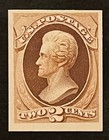 Travelstamps  Us Stamp Proof Scott  157p4 - 2 Cent Proof On Card Mint Hinged
