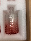 8 Pc Pink Ombre Embossed Glass Decorative Bottle Vase Set With Box