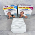New Softwear 100  Cotton Cloth Diapers Reusable 3 Medium   3 Large Unused