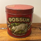 Vintage Advertising Empty Possum Cigar  Tobacco  Antique Tin Rare