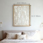 Bergamot Large Handmade 24 x32  Capiz Shell Wooden Framed Wall Art  Coastal W   