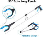 Foldable Extended Reach Grab Arm Pickup And Reaching Grabbing Tool Easy Grabber