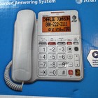 At t Cl4940 Corded Standard Phone With Answering System   Backlit Display White