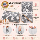 Guinea Pig Fleece Blankets 6 Pieces Waterproof   Washable Small Animal Cage Line