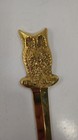 Vintage Solid Brass Owl Bird Letter Opener Office Desk 