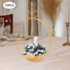 Elegant Wedding Centerpieces Party Decor 10pc Metal Geometric Gold Centerpiece