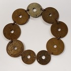 French Indochina Coin Bracelet - Trench Art Wwii sino-japanese War - Sku-q2345