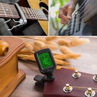 Guitar Tuner Cip On Chromatic Led   Capo   Picks Holder Kit Bass Violin Ukulele