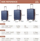 3pcs Hardshell Luggage Set Expandable  20   24   28     Suitcases With Tsa Locks