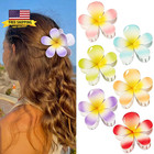 6 Pcs Flower Hair Claw Clips For Women  Solid Petal Large Claw Clips With Strong