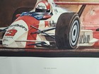 Rick Mears   the Oval Master  Signed Art Print By Bill Neale  20 350  20 5 x26 